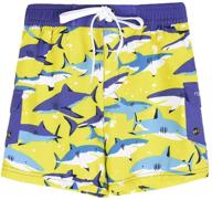 nonwe beachwear drawsting printed pattern boys' clothing in swim logo