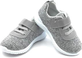 img 4 attached to 👟 Bless Children Toddlers Breathable Black1203 Size Girls' Athletic Shoes: Lightweight Comfort for Active Play