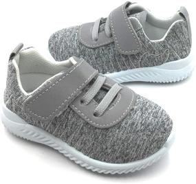 img 2 attached to 👟 Bless Children Toddlers Breathable Black1203 Size Girls' Athletic Shoes: Lightweight Comfort for Active Play