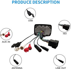 img 2 attached to 🔊 Стерео система звука для UTV Herdio с головным блоком, ресивером, набором динамиков, LCD цифровым стерео, Bluetooth и 4-дюймовыми водонепроницаемыми динамиками в черном цвете