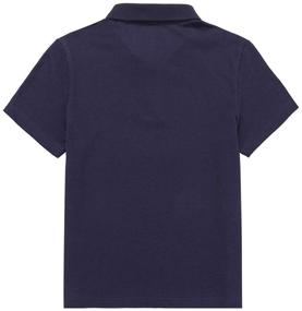img 1 attached to UNACOO Kids' Short Sleeve Picot Polo Shirts - School Uniform Polo for Boys and Girls (Ages 3-12)