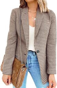 img 4 attached to Sidefeel Women's Casual Open Front Blazers - 3/4 Sleeve Ruched Cardigan for Work, Office Suit Jacket
