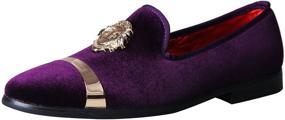 img 4 attached to 👞 ELANROMAN Handmade Loafers: Trendy Wedding Men's Shoes - Slip-On Style