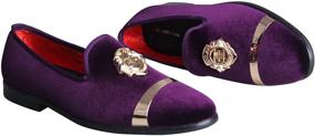 img 2 attached to 👞 ELANROMAN Handmade Loafers: Trendy Wedding Men's Shoes - Slip-On Style