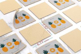 img 3 attached to 🧽 Gray Biodegradable Cellulose Sponges – Queen Pineapple 6-Pack Swedish Dishcloths. Reusable Kitchen Cleaning Cloths for Efficient Dishwashing, Natural, Quick-Drying, No Odor.