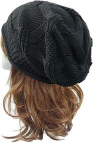 img 2 attached to 🧣 Cozy and Stylish: DANMY Winter Hats for Women - Chunky Soft Cable Knit Beanies