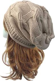 img 3 attached to 🧣 Cozy and Stylish: DANMY Winter Hats for Women - Chunky Soft Cable Knit Beanies