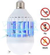 bug zapper light bulb: 2 in 1 mosquito killer lamp and fly zapper - safe, silent, and effortless pest control for indoor and outdoor use logo