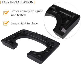 img 1 attached to Замена подстаканника для центральной консоли Tutor Auto F150, совместимая с Ford F-150 2004-2014 - подлокотник (черный)