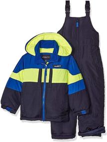 img 1 attached to London Fog 2 Piece Colorblock Snowsuit Boys' Clothing