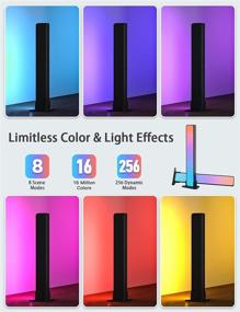 img 1 attached to 🎮 Enhance Your Entertainment Experience with Woodooxoo LED Smart Light Bars: RGB Color Changing Ambient Lighting TV Backlight, Gaming Lights with Music Sync Modes, Bluetooth APP Control, 256 Dynamic Modes for Gaming, Movies, PC, TV, Decoration