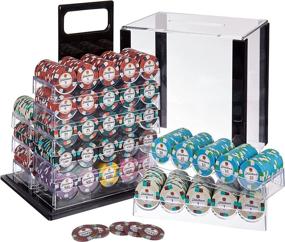 img 3 attached to 🎰 Brybelly Showdown Poker Chip Set: 1,000 Pieces of Heavyweight 13.5g Clay Composite Chips with Display Case - Bulk Variety Pack for Casino & Game Nights