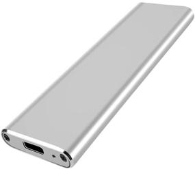 img 3 attached to 🔥 High-Speed USB Type C M.2 SSD Enclosure | 2230/2242/2260/2280 M.2 to USB 3.1 Gen 2 | UASP Supported | Unique Cooling Fin Design (White)