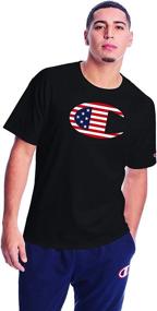 img 2 attached to 👕 Champion Classic T-Shirt Black 586926 – Large Men's Shirt for Stylish Comfort