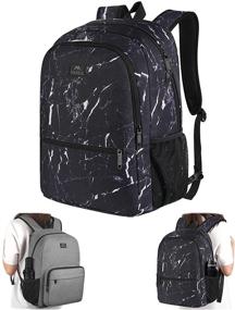 img 4 attached to Elementary School Bookbag, Reversible Backpack for Boys and Girls, Lightweight Student Backpack for College, Water Resistant Casual Daypack for Travel, Unisex Gift for Men and Women, Black and Grey