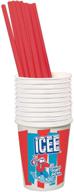 iscream genuine brand straws slushie logo