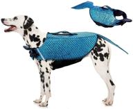 🐶 large rozkitch dog life jacket - swimming boating dog life vest, mermaid design - handle, ripstop, adjustable floatation - pet outfit preserver lifesaver for dogs at pool and beach логотип