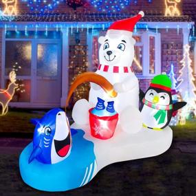 img 4 attached to BLOWOUT FUN Inflatable Decoration Decorations Seasonal Decor