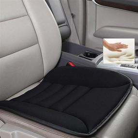 img 4 attached to 🚗 Black Big Ant Memory Foam Car Seat Cushion Pad - Pain Relief & Comfort Seat Protector for Car, Office, and Home Use (1PC)