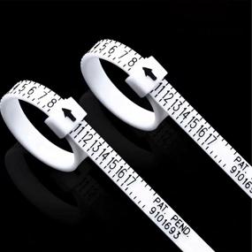 img 1 attached to 📏 Accurate and Easy-to-Use 2 PCS Plastic Ring Sizer Measuring Set - Gauge, Measure Tool, and Finger Measurer for Women/Men and Kids