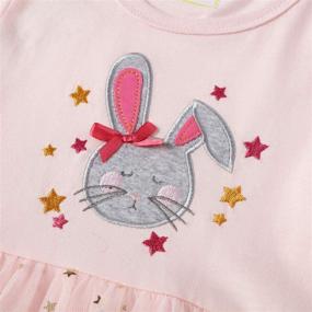 img 1 attached to 🦕 Ncycullo Toddler Cartoon Dresses: Adorable Dinosaur Girls' Clothing for your Little Ones!