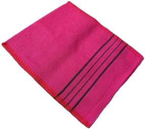 img 1 attached to 🛀 Set of 4 Exfoliating Towel Bath Washcloths in Red for Enhanced SEO
