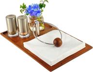 table bloom napkin holder weighted: a functional and stylish solution for securing napkins logo