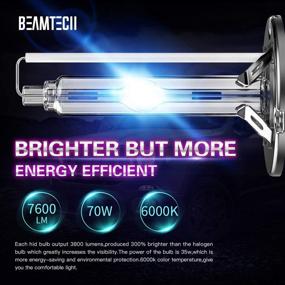 img 2 attached to 💡 Лампы BEAMTECH D1S HID: мощные ксеноновые лампы для замены фар 35W 6000K (упаковка из 2 штук)