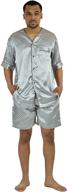 👖 large grey fashion shorts pajama set by up2date logo