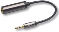 🔌 vce 1/4" to 1/8" adapter, 3.5mm male to 6.35mm female audio jack gold plated converter for amplifiers, guitars, home theaters, laptops, headphones - 8inch logo