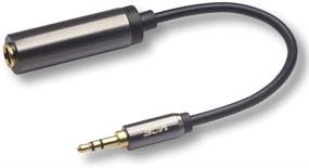 img 4 attached to 🔌 VCE 1/4" to 1/8" Adapter, 3.5mm Male to 6.35mm Female Audio Jack Gold Plated Converter for Amplifiers, Guitars, Home Theaters, Laptops, Headphones - 8inch