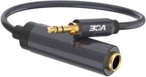 img 2 attached to 🔌 VCE 1/4" to 1/8" Adapter, 3.5mm Male to 6.35mm Female Audio Jack Gold Plated Converter for Amplifiers, Guitars, Home Theaters, Laptops, Headphones - 8inch