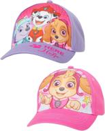 nickelodeon girls paw patrol 2 pack cotton baseball cap (toddler/little girls) - enhanced seo логотип