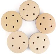 🪚 lotfancy 5 inch 5 hole sanding discs - 100pcs assorted grit sandpaper: 60 80 120 180 220 - orbital sander sandpaper, hook and loop sand paper logo