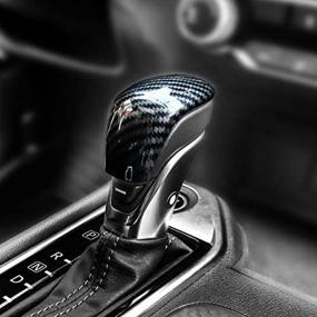 img 2 attached to 🔥 Enhance Your Nissan Sentra Altima 2020-2021 with Carbon Fiber Print Interior Trim Gear Shift Knob