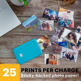 img 2 attached to 📷 Kodak Step Instant Photo Printer - Bluetooth/NFC, Zink Technology & Kodak App for iOS & Android (Blue) - Prints 2x3” Sticky-Back Photos