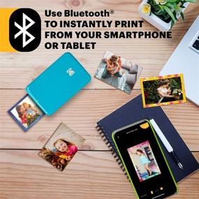 img 1 attached to 📷 Kodak Step Instant Photo Printer - Bluetooth/NFC, Zink Technology & Kodak App for iOS & Android (Blue) - Prints 2x3” Sticky-Back Photos