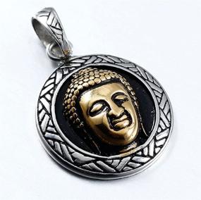 img 3 attached to Stainless Buddha Pendant Necklace Unisex