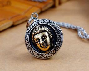 img 2 attached to Stainless Buddha Pendant Necklace Unisex