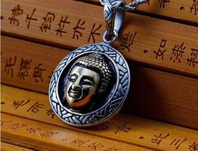 img 1 attached to Stainless Buddha Pendant Necklace Unisex