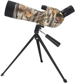 img 1 attached to 🔭 TecTecTec SPROWILD 20-60x60 Spotting Scope with Tripod - Waterproof, Phone Adapter, Soft Bag - BAK4-FMC Optics for Hunting, Target Shooting, Wildlife Scenery Watching - Camo Design