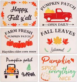 img 4 attached to 🍂 Farmhouse Thanksgiving Placemats: Enhancing Your Table with Searching Roads