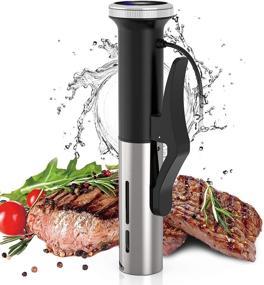img 4 attached to 🍳 Pynhoklm Sous Vide Cooker 1000W - Premium Immersion Circulator IPX7 Waterproof Machine with Stainless Steel Components, Digital Interface, Accurate Temperature and Timer Control – Perfect for Kitchen
