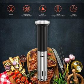 img 1 attached to 🍳 Pynhoklm Sous Vide Cooker 1000W - Premium Immersion Circulator IPX7 Waterproof Machine with Stainless Steel Components, Digital Interface, Accurate Temperature and Timer Control – Perfect for Kitchen