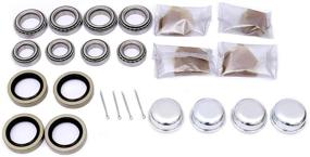 img 4 attached to 🔧 High-Quality FKG Trailer Bearing Kit: Fits 1-3/8 Inch to 1-1/16 Inch Tapered Spindles (Set of 4)