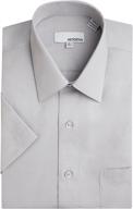 👔 men's solid modena short sleeve dress - clothing logo