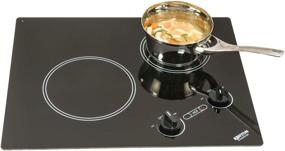 img 1 attached to Kenyon B41603 Arctic 2-Burner Cooktop – 6-1/2 and 8-Inch, Analog Control, UL Listed, 120-volt, Black