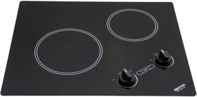 img 3 attached to Kenyon B41603 Arctic 2-Burner Cooktop – 6-1/2 and 8-Inch, Analog Control, UL Listed, 120-volt, Black