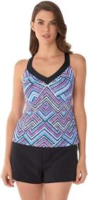 img 4 attached to Caribbean Joe Swimwear Positivity Multicolored Women's Clothing