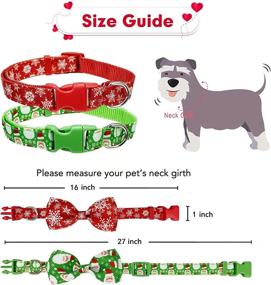 img 2 attached to Christmas Collar Holiday Snowflake Puppies